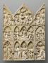 Gabled triptych, 3 registers, arches (colonnettes) (Front)