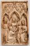 Wing, left (fragment of a diptych), 1 register, 3 arches across (plaquette; frise d'arcatures) (Front)