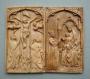 Diptych, 1 register, 1 arch across (plaquette) (Front)