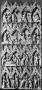 Gabled panel (wing, left; fragment of a diptych), 4 registers, 4 arches across (frise d'arcatures) (Front)