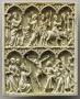 Wing, left (fragment of a diptych), 2 registers, 4 arches across (frise d'arcatures) (Front)