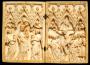 Diptych, 1 register, 3 arches across (frise d'arcatures; plaquettes) (Front)