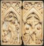 Diptych, 1 register, 1 arch across (plaquettes) (Front)