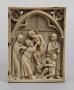 Wing, right (fragment of a diptych), 1 register, 1 arch across (plaquette) (Front)