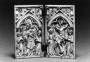 Diptych, 1 register, 1 arch across (plaquettes) (Front)