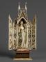 Gabled polyptych (tabernacle; frise d'arcatures; colonnettes) (Front, open)