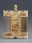 Painted comb and hair parter (peigne double; gravoir) (Side 2)