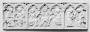 Panel (fragment of a casket; back panel), 1 register, 7 arches across (casket; frise d'arcatures) (Front)
