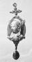 Rosary bead, 2 faces (chapelet) (Side 1)