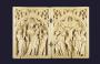 Diptych, 1 register, 1 arch across (plaquettes) (Front)