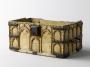 Casket with arches and rosettes (coffret; décor d'arcatures; décor de roses; colonnettes) (Front)