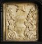 40 panels, 1 register, 1 ogee arch across; inserted in a wooden cabinet (Row 1, panel 7)
