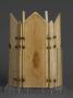 Gabled polyptych, 2 registers (tabernacle; frise d'arcatures; colonnettes) (Back)