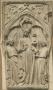 Wing, left (fragment of a diptych), 1 register, 1 arch across (plaquette) (Front)