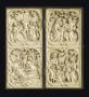 Diptych, 2 registers, with quatrefoils (quatre-feuilles) (Front)