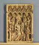 Wing, left (fragment of a diptych), 1 register, 5 arches across (frise d'arcatures; plaquette) (Front)