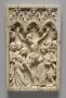Wing, right (fragment of a diptych), 1 register, 3 arches across (plaquette; frise d'arcatures) (Front)