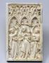 Wing, left (fragment of a diptych), 1 register, 3 arches across (plaquette; frise d'arcatures) (Front)