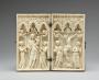 Diptych, 1 register, 3 arches across (frise d'arcatures; plaquettes) (Front)