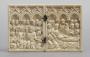 Diptych, 1 register, 3 arches across (frise d'arcatures; plaquettes) (Front)