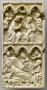 Wing, left (fragment of a diptych), 2 registers, 3 arches across (frise d'arcatures) (Front)