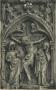 Wing, right (fragment of a diptych), 1 register, 1 arch across (plaquette; colonnettes) (Front)