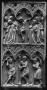 Wing, left (part of a diptych), 2 registers, 3 arches across (frise d'arcatures) (Front)