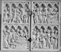 Diptych, 2 registers, 4 arches across (frise d'arcatures) (Front)