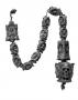 Rosary, 13 beads, 2 and 3 faces (chapelet)