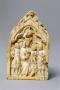 Gabled panel (fragment of a diptych), 1 register, 1 arch across (Front)