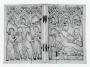 Diptych, 1 register, 3 arches across (frise d'arcatures; plaquettes) (Front)