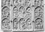 Gabled triptych, 3 registers, arches (colonnettes) (Front)