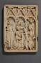 Wing, left (fragment of a diptych), 1 register, 3 arches across (plaquette; frise d'arcatures) (Front)