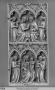 Wing, right (fragment of a diptych), 2 registers, 3 arches across (frise d'arcatures) (Front)