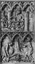 Panel (part of a polyptych), 2 registers, 3 arches across (frise d'arcatures) (Front)