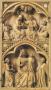 Panel, 2 registers, 1 arch across (fragment of a triptych or polyptych) (Front)