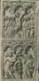 Diptych, 2 registers, 3 arches across (frise d'arcatures; colonnettes) (Wing, left)