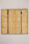 Triptych. 3 registers, with arches (frise d'arcatures) (Front, open)