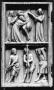 Wing, left (fragment of a diptych), 2 registers, bands of rosettes (décor de roses) (Front)