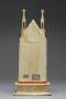 Gabled triptych, with arches (tabernacle; colonnettes) (Back, closed)