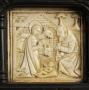 40 panels, 1 register, 1 ogee arch across; inserted in a wooden cabinet (Row 4, panel 4)
