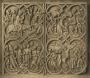 Diptych, 2 registers, with quatrefoils (quatre-feuilles) (Front)