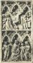 Diptych, 2 registers, 3 arches across (frise d'arcatures) (Wing, left)