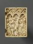 Wing, right (fragment of a diptych), 1 register, 3 arches across (plaquette; frise d'arcatures) (Front)