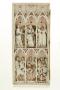 Wing, left (part of a diptych), 2 registers, 3 arches across (frise d'arcatures; colonnettes) (Front)