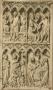 Wing, right (fragment of a diptych), 2 registers, 6 arches across (frise d'arcatures, colonnettes) (Front)
