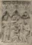 Wing, left (fragment of a diptych), 1 register, 3 arches across (plaquette; frise d'arcatures) (Front)