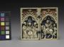 Diptych, 1 register, 1 arch across (plaquettes) (Front)