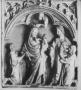 Wing, left, upper register (fragment of a diptych), 1 register, 1 arch across (Front)