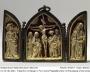 Openwork gabled triptych, 1 register (ajouré) (Front, open)